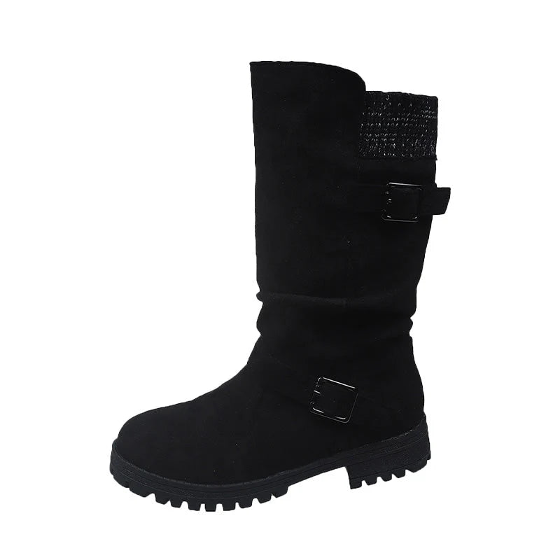 Women's Slouch Buckle Boots