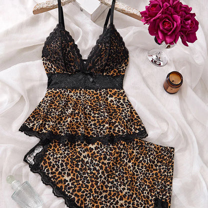 Women’s Lace Cami Pajama Shorts Set
