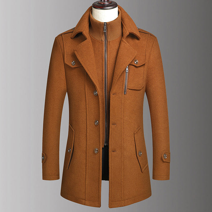 Men's Button-Front Coat