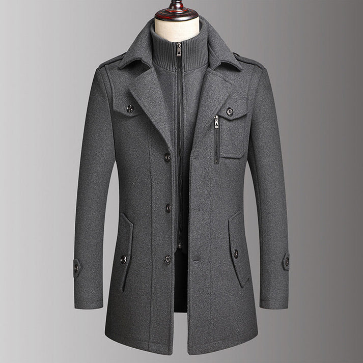 Men's Button-Front Coat