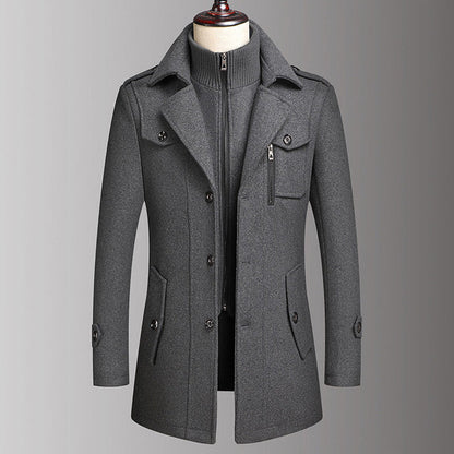 Men's Button-Front Coat
