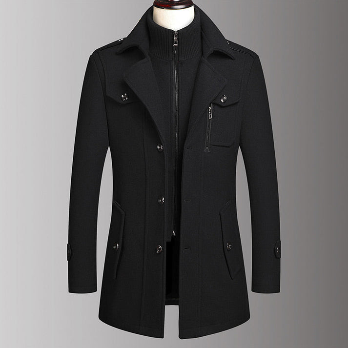 Men's Button-Front Coat