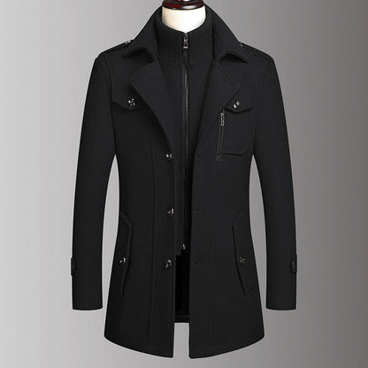 Men's Button-Front Coat