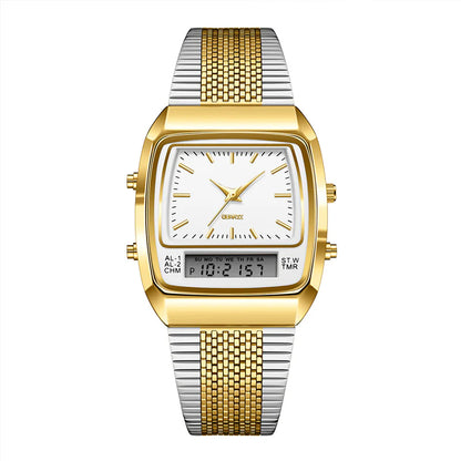 Unisex Retro Dual Display Watch