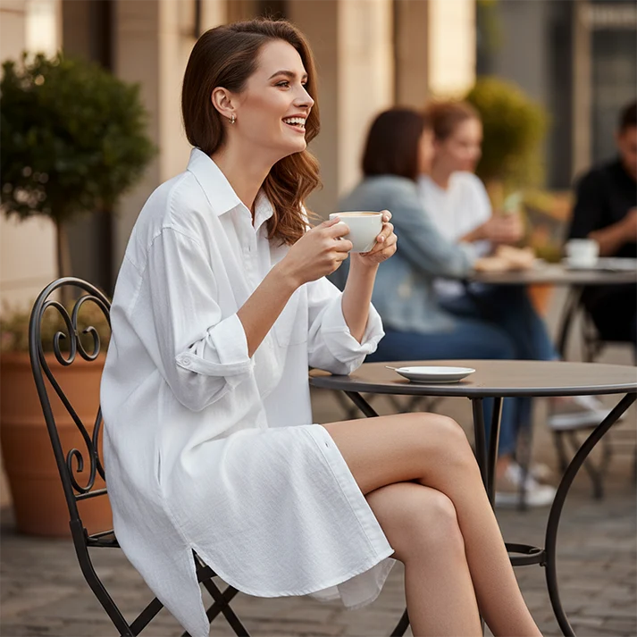 Women's Long-Sleeve Button-Down Shirt