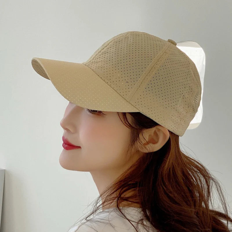 Unisex Perforated Adjustable Baseball Cap