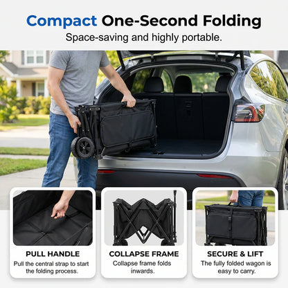 Collapsible Folding Utility Wagon Cart