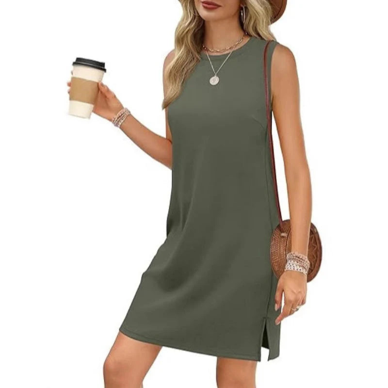 Women's Sleeveless Tank Shift Dress