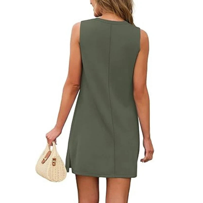 Women's Sleeveless Tank Shift Dress