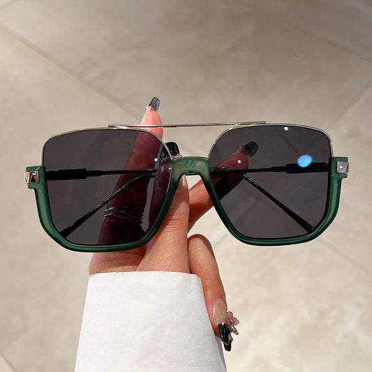 Oversized Square Frame Fashion Glasses