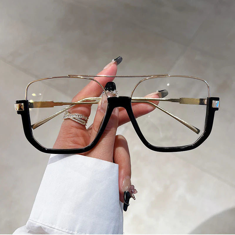 Oversized Square Frame Fashion Glasses