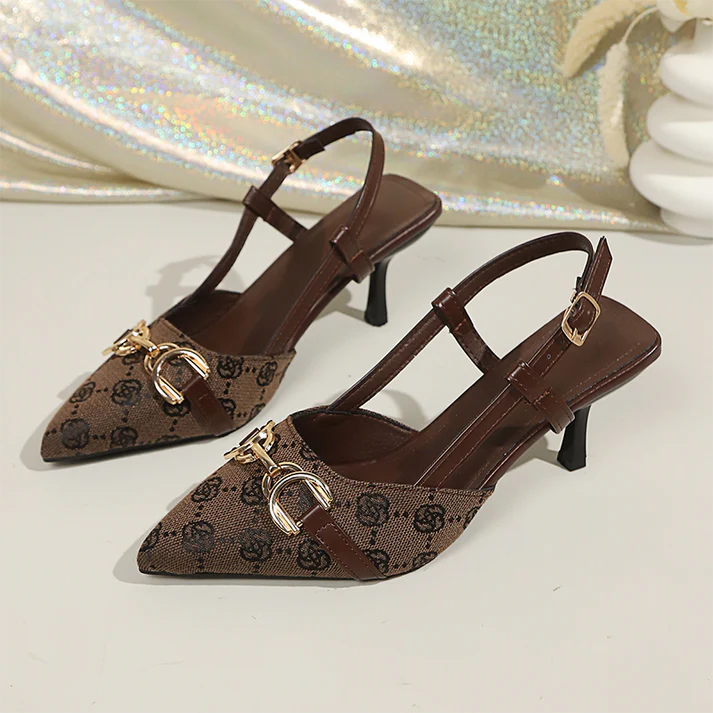 Women's Pointed-Toe Slingback Heels