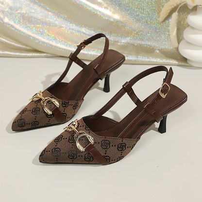 Women's Pointed-Toe Slingback Heels