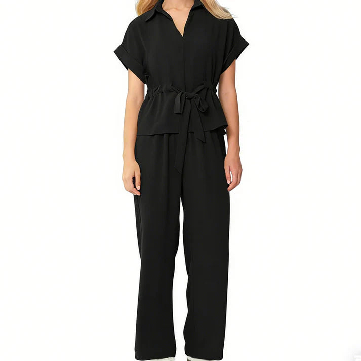 Women's Drawstring Waist Lounge Set
