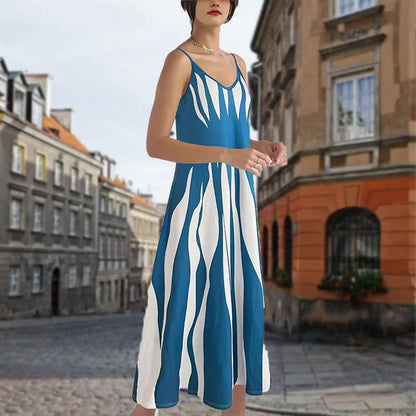 Women's Printed Spaghetti Strap Maxi Dress