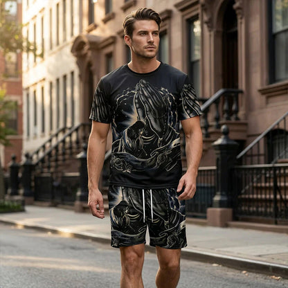 Men's Faith Graphic T-Shirt & Shorts Set