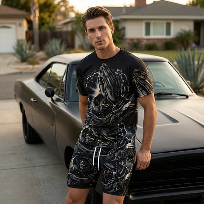 Men's Faith Graphic T-Shirt & Shorts Set