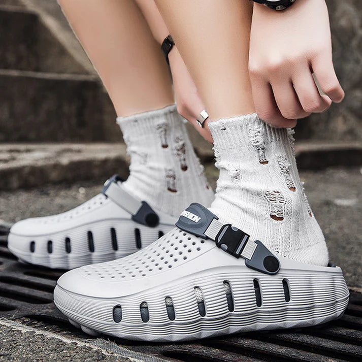 Men's Adjustable Strap Comfort Clogs