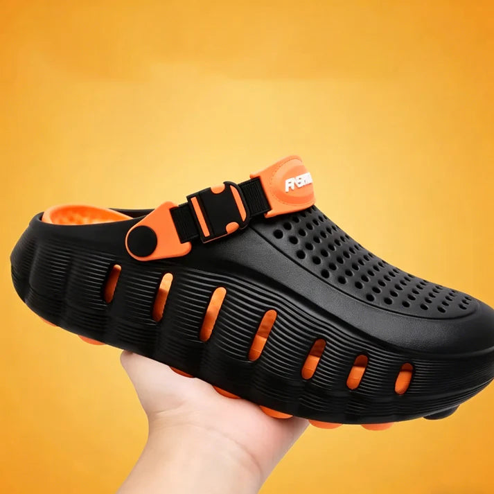 Men's Adjustable Strap Comfort Clogs