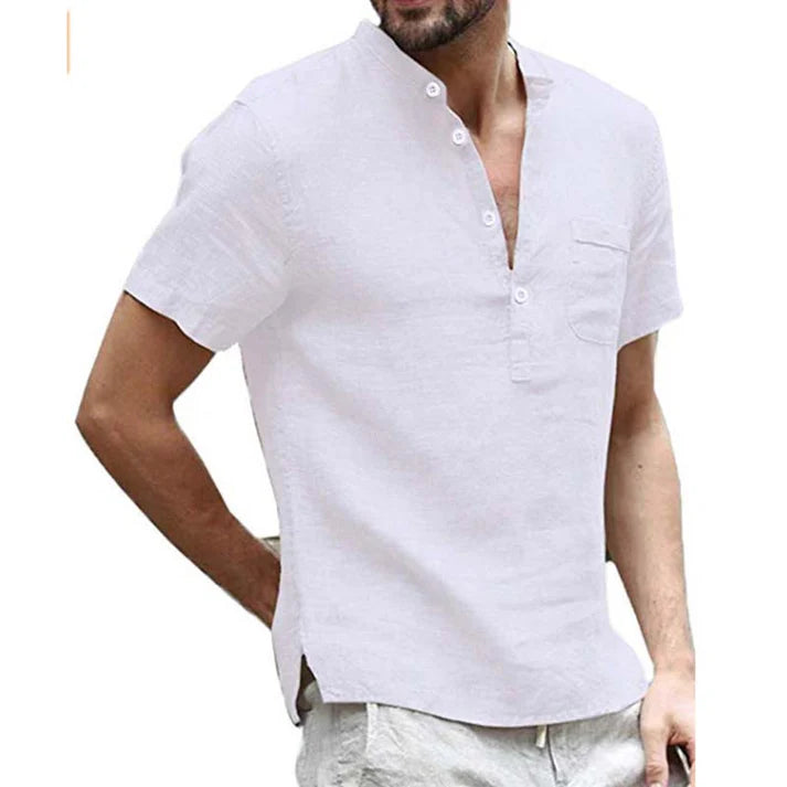 Men's Casual Henley Shirt