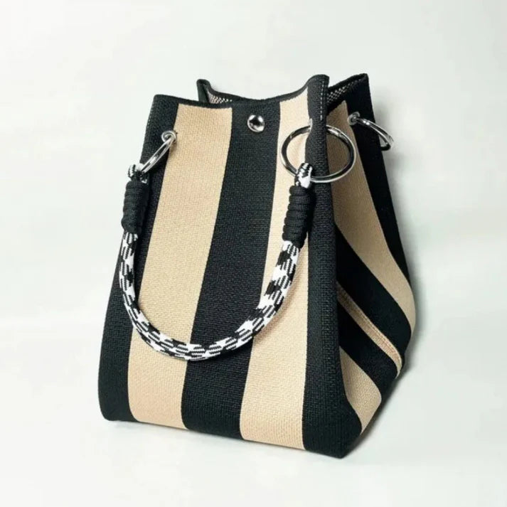 Women's Riviera Stripe Bucket Bag