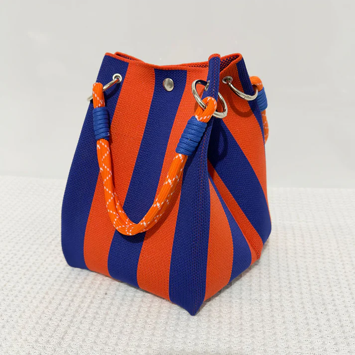 Women's Riviera Stripe Bucket Bag