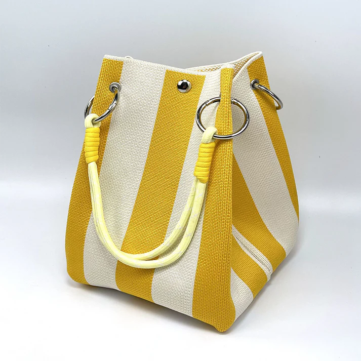 Women's Riviera Stripe Bucket Bag