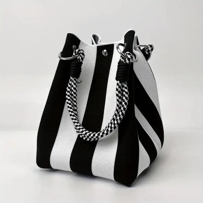 Women's Riviera Stripe Bucket Bag