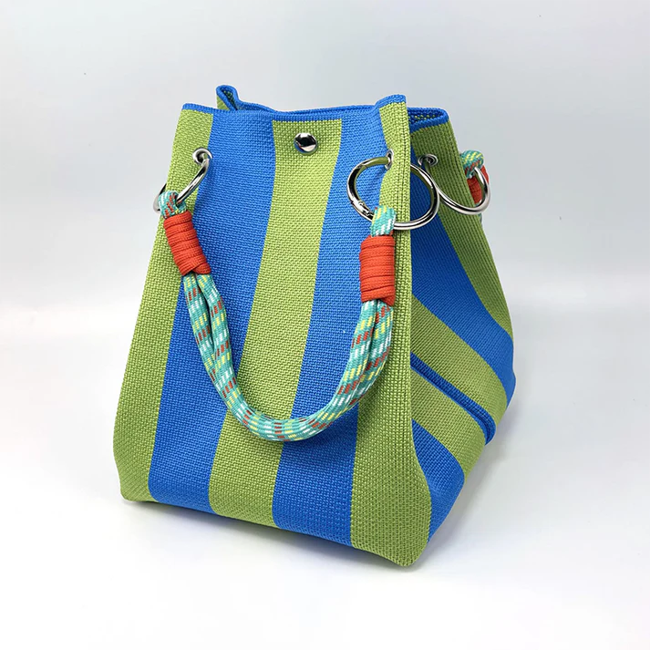 Women's Riviera Stripe Bucket Bag