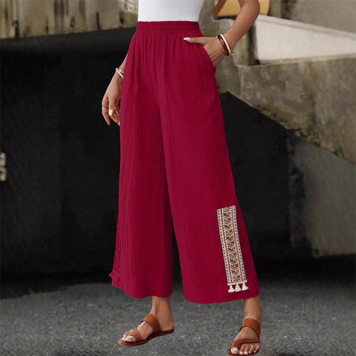 Women's Boho Wide-Leg Pants