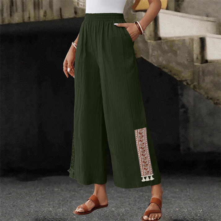 Women's Boho Wide-Leg Pants