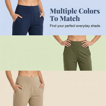 Women's High-Waisted Stretch Capri Pants