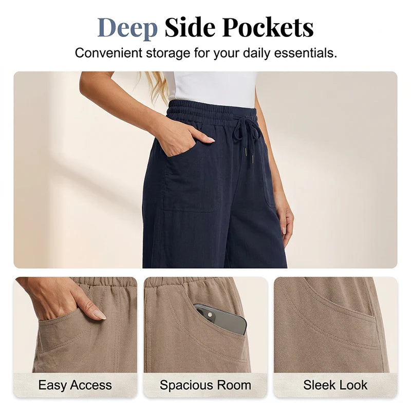 Women’s Wide Leg Capri Lounge Pants