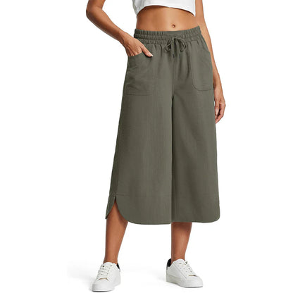 Women’s Wide Leg Capri Lounge Pants