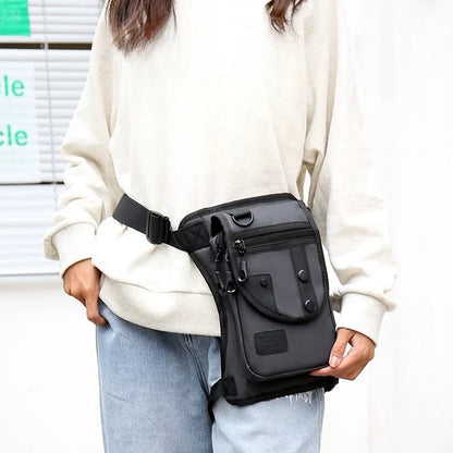 Unisex Multi-Pocket Oxford Utility Crossbody Bag
