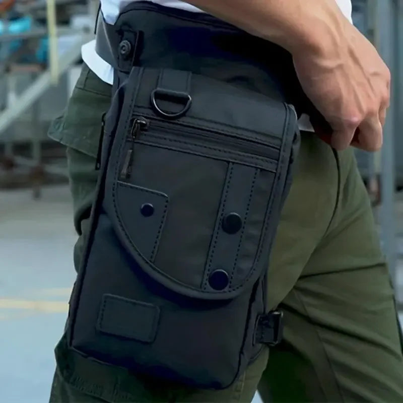 Unisex Multi-Pocket Oxford Utility Crossbody Bag