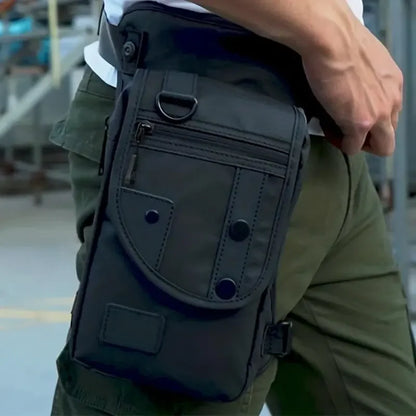 Unisex Multi-Pocket Oxford Utility Crossbody Bag