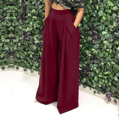 Women's High-Waist Wide-Leg Pants
