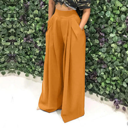 Women's High-Waist Wide-Leg Pants