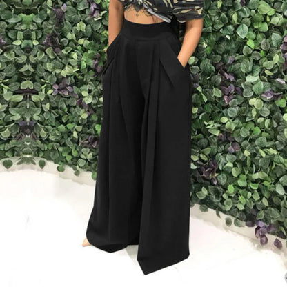 Women's High-Waist Wide-Leg Pants