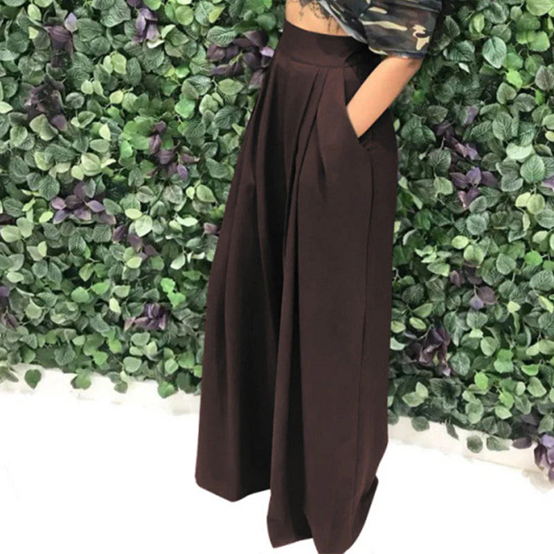 Women's High-Waist Wide-Leg Pants