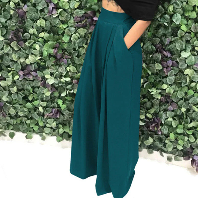 Women's High-Waist Wide-Leg Pants