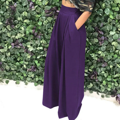 Women's High-Waist Wide-Leg Pants