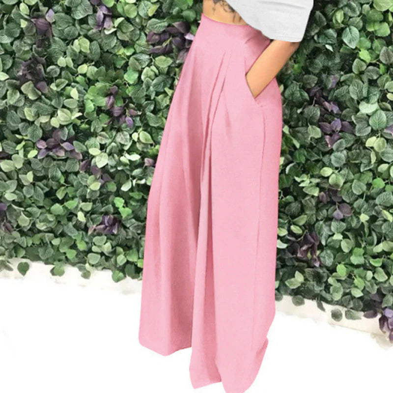 Women's High-Waist Wide-Leg Pants