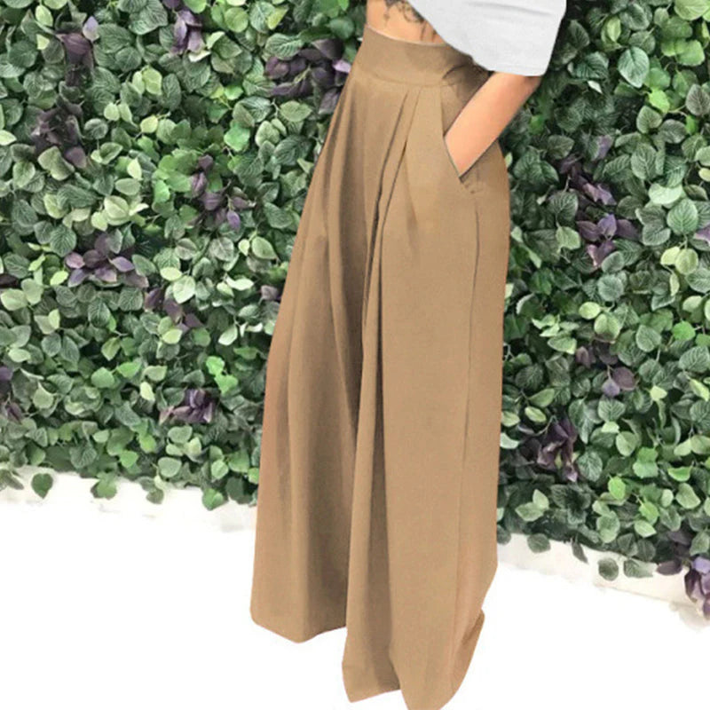 Women's High-Waist Wide-Leg Pants