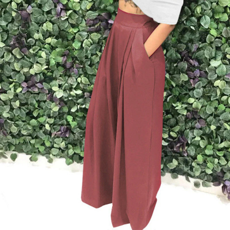 Women's High-Waist Wide-Leg Pants