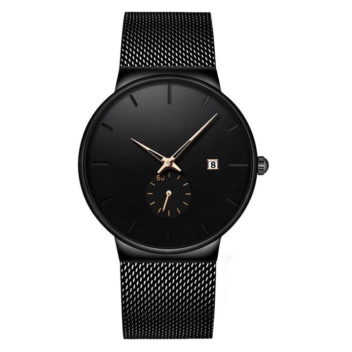 Men's Minimalist Mesh Strap Watch