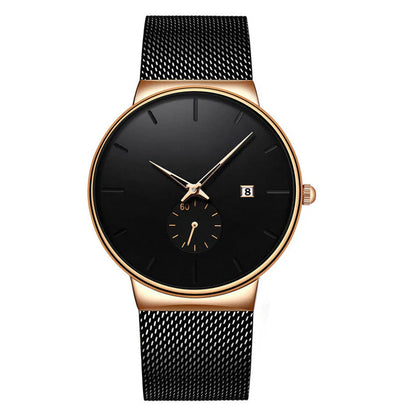 Men's Minimalist Mesh Strap Watch