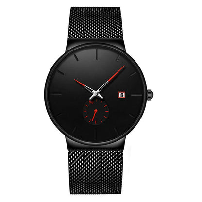 Men's Minimalist Mesh Strap Watch