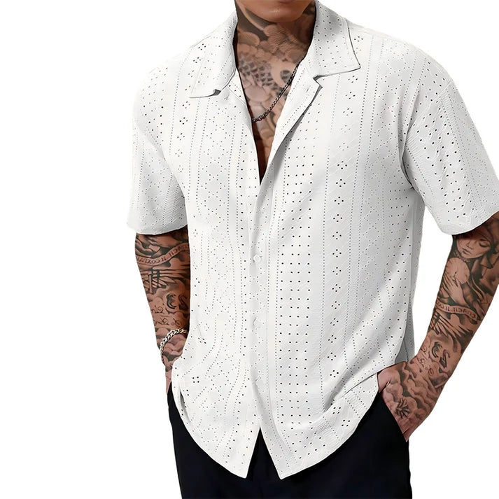 Men's Textured Resort Shirt